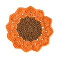 thumbnail image 1 of Protección de la mesa de la montaña de crochet hecha a mano Decoraciones del hogar Decoración de la bosque decorativa de la bebida decorativa para el Marrón naranja, 1 of 8