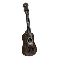 Kids Toy Ukulele 4 String Mini Children Guitar for Baby Parties Favors Aged 3  dark brown