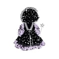 thumbnail image 2 of AZXY Halloween Porch Goose Outfit, 23‑Inch Star‑Moon Lace Goose Clothes Dress for Cement & Plastic Porch Statue, Goose Clothing, Goose Cloth,Outdoor Halloween Decorations for Yard Garden Porch, 2 of 5