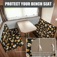 thumbnail image 2 of FOR U DESIGNS Skull Marigold Print 2 Pcs RV Dinette Cushion Covers Scratch-resistant Camper Cushion Slipcover Stretch Sofa Furniture Protector Include1 Backrest Covers and 1 Bench Covers, 2 of 7