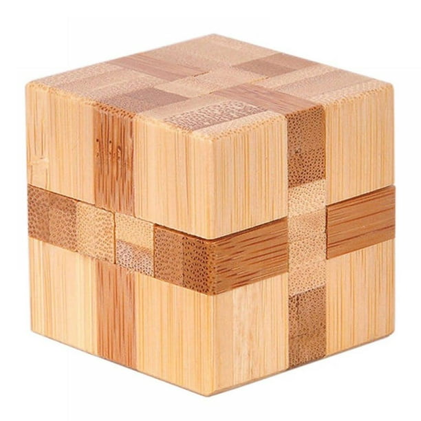 3d Wooden Puzzles Chinese Traditional Toy Brain Teaser Intelligence Removal Install Wooden Lock Fun Toys Challenge Your Logical Thinking Small Size Walmart Com