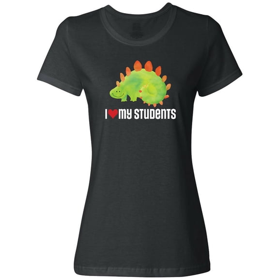 Inktastic Teacher Back to School Dinosaur Women's T-Shirt