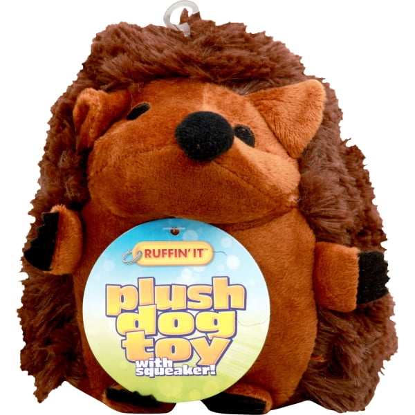 Large Plush Hedgehog Dog Toy