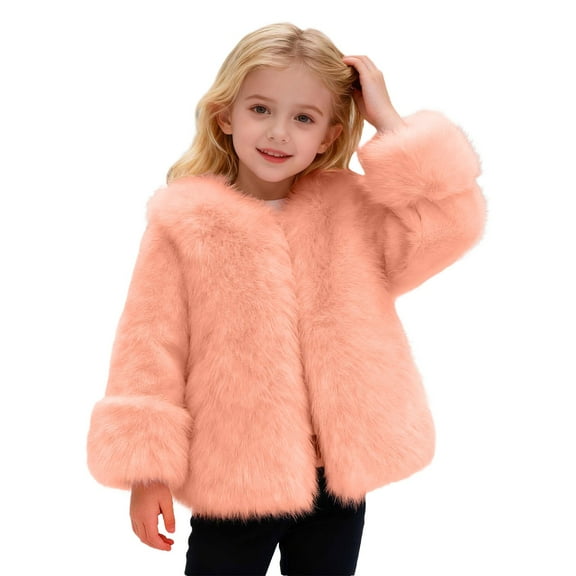 Warm Winter Teddy Jacket for Girls, Outerwear, for Cold Weather and Special Events