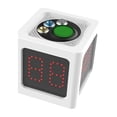 thumbnail image 3 of Temporizador de ajedrez con cuenta regresiva, portátil, profesional, duradero, para juegos de mesa, para Weiqi, juegos de interior, competición y práctica. Blanco, 3 of 8