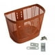 thumbnail image 5 of Cesta para bicicleta Cesta delantera Organizador fácil de instalar Portaequipajes universal para bicicletas Marrón, 5 of 9