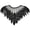 Black, variant on Yvsxxv Red Sequins Feather Embroidered Sewing Patches 1Pc
