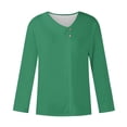 thumbnail image 4 of DPTALR Blouse Boutonnée Décontractée pour Femmes, T-shirt Uni, 4 of 5