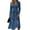 Dark Blue, variant on BOMYJESK Summer Dress Ruched Flowy Sexy V Neck Midi Dress Casual Vacation Spring Dress Gray 3XL