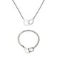 thumbnail image 1 of Europea y todos los Hip Hop de moda los hombres de acero inoxidable colgante collar pulsera de joyería conjunto de anillo doble Accesorios, 1 of 8