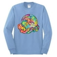 thumbnail image 2 of Wild Bobby Rainbow Painted I've Got The Whole World Dean Russo Design Inspirational/Christian Men Long Sleeve Shirt, Light Blue, Medium, 2 of 6