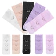 thumbnail image 1 of 10PC Women's Bra Extenders Brassiere Extension Hooks Narrow 3 Rows 1 Button Bra Underwear Extension Buckle (Random Color), 1 of 9
