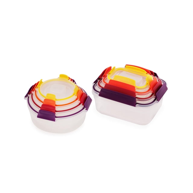 Juego de recipientes para almacenamiento de alimentos Joseph Joseph Nest Lock, 16 piezas