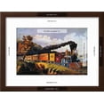 thumbnail image 3 of American Express Train, Transportation World Culture Framed Art Print Wall Art by Currier  Ives Sold by Art.Com, 3 of 6