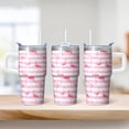 thumbnail image 2 of Flamingo Travel Mug with Handle 20OZ Stainless Steel Insulated Tumbler Cup Leak Resistant Double Wall Vacuum Keeps Drinks Hot Cold Gifts for Women Girls on Birthday Christmas Summer, 2 of 6