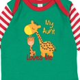 thumbnail image 4 of Inktastic My Aunt Loves Me Giraffe Boys or Girls Long Sleeve Baby Bodysuit, 4 of 5