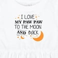 thumbnail image 4 of Inktastic I Love My Paw Paw to the Moon and Back Girls Baby Dress, 4 of 5