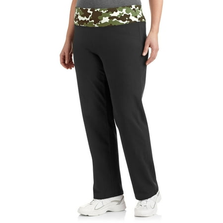 danskin yoga waistband printed pant petite plus