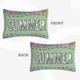 thumbnail image 2 of Sikiie Summer Print Plush Pillow Cover, Wrinkle-proof and Stain-resistant Pillow Protector without Pillow Core, Home Decoration-16"x24", 2 of 6