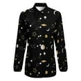 thumbnail image 4 of Starry Sky Long Sleeve Blouse Woman Streetwear Casual Shirts Summer Oversize Woman Streetwear Clothing Birthday Present, 4 of 7