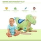 thumbnail image 3 of Juguete de peluche con forma de caballo balancín Qaba Dinosaur Green para niños, 3 of 9