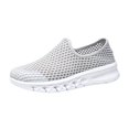 thumbnail image 2 of Willtoo Women's Mesh Slip On Walking Shoes, Lightweight Breathable Sneakers, Wide Toe Casual Loafers, Non Slip Comfortable Summer Shoes, 2 of 5