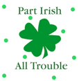 thumbnail image 2 of CafePress - Part Irish All Trouble Infant Bodysuit - Baby Light Bodysuit, Size Newborn - 24 Months, 2 of 4