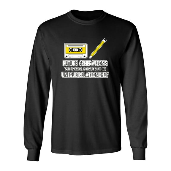 Future Generations Will Never Understand This Unique Relationship Sarcastic Novelty Gift Idea Adult Humor Funny Men's Long Sleeve Shirts