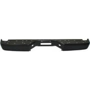 Steel Black Step Bumper without parking aid sensor holes for 04-14 Nissan Titan