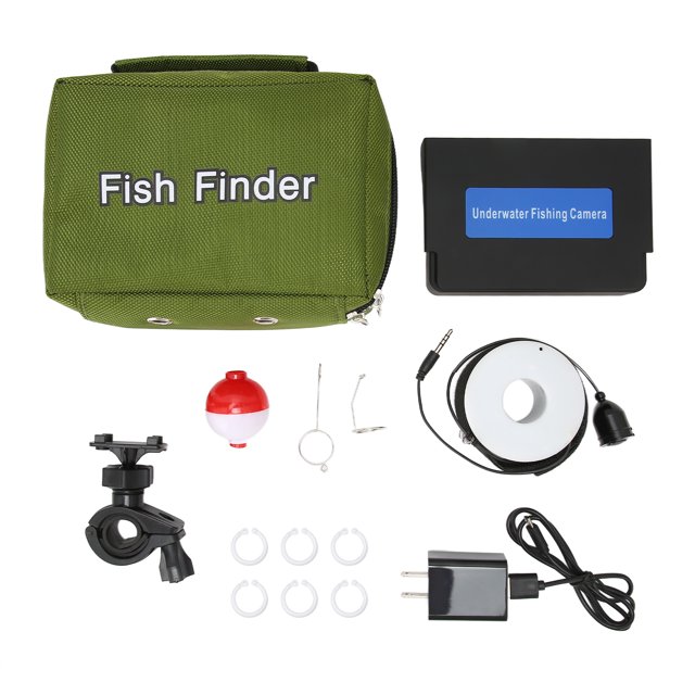 Cámara de pesca HD colorido Monitor de 4,3 pulgadas 1200TVL gran angular buscador de peces submarinos para jardinería agricultura 100-240VUS enchufe 20m