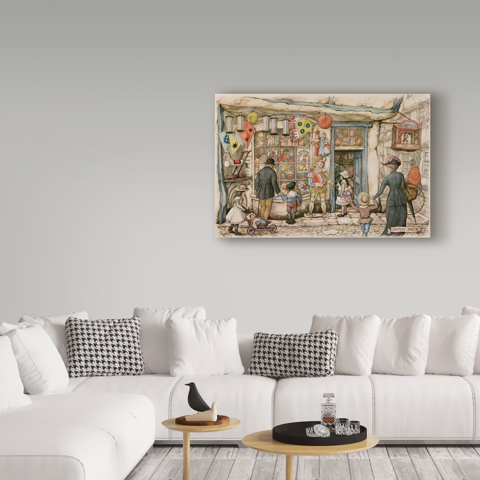 Trademark Fine Art 'Vintage Toy Store' Canvas Art by Anton Pieck