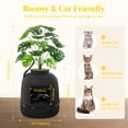 thumbnail image 2 of Norcho Hidden Cat Litter Box Enclosure, Plant Corner Furniture with Litter Liner, Black, 2 of 9