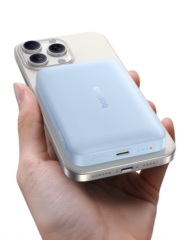 Baseus Wireless Power Bank 10000mAh Magnetic Portable Charger 22.5W MagSafe Charger, Blue