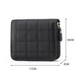 thumbnail image 7 of Fashion Mini Wallet Short Coin Purse Solid Leather Women Card Holder Small Black, 7 of 7