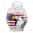 thumbnail image 3 of Sudadera con capucha con bandera estadounidense y águila, estampado 3D, estilo retro, con la Estatua de la Libertad, para hombre, de manga larga, estilo urbano de otoño, 3 of 5