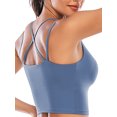 thumbnail image 6 of FUTATA Women's Racerback Sports Bra Cross Back Strappy Removable Pads Yoga Running Workout Bra with Good Support, 6 of 7