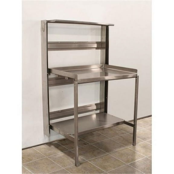 24 in. Stainless Steel Retractable Prep Station 60 x 24 x 36 in.