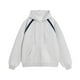 thumbnail image 1 of Autumn/Winter 380g Composite Cotton Raglan Hooded Sweatshirt with Zipper, Men's Preppy Style, Loose Fit, Color Block Coat, 1 of 4