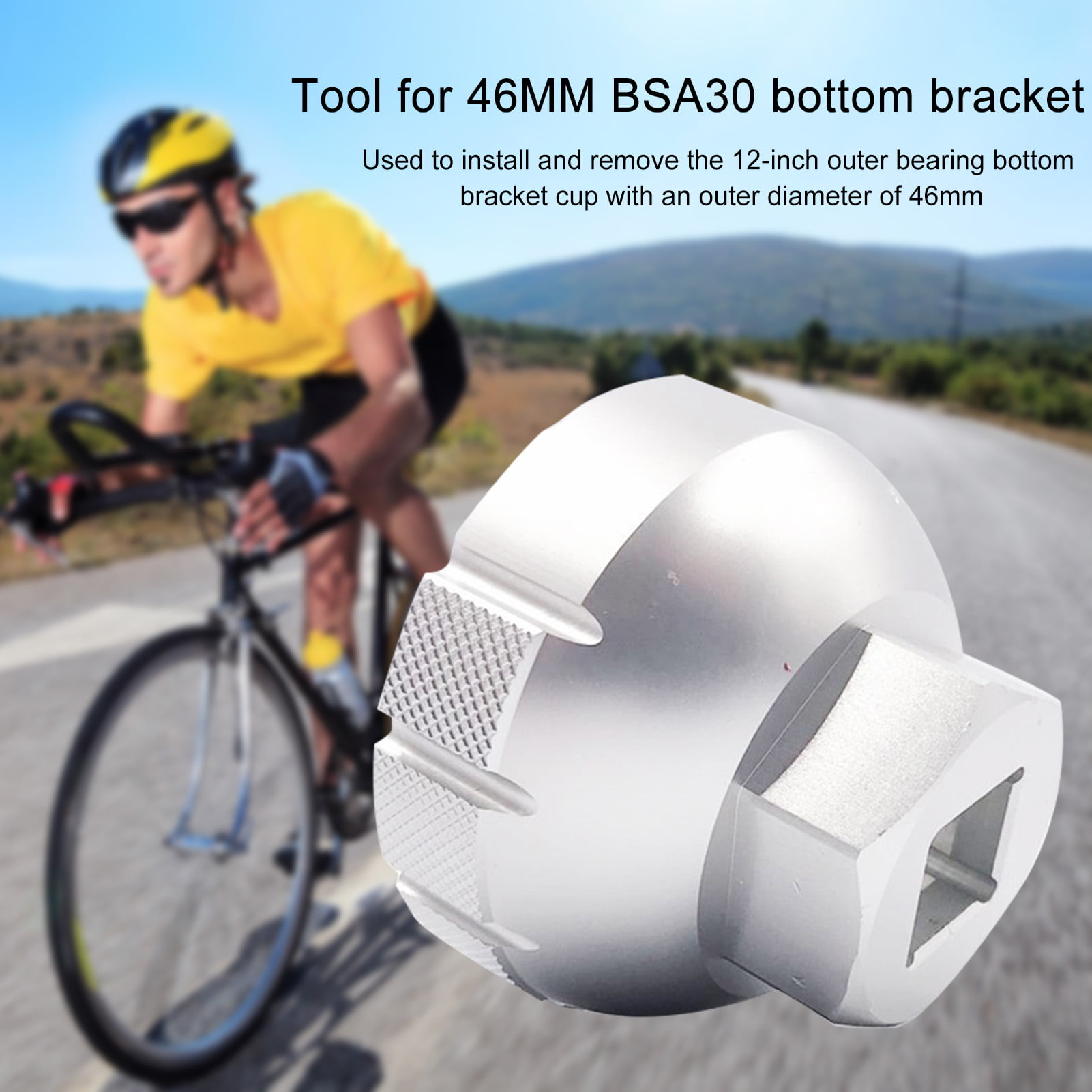 For 46mm Bearing Cycling Bottom Bracket BSA30 2 Color Bicycle Bike DUB 