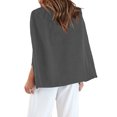 thumbnail image 2 of Womens Cape Open Front Split Sleeve Bussiness Blazer Coat, 2 of 2