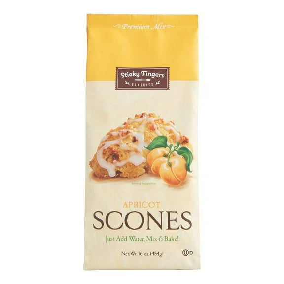 Sticky Fingers Apricot Scone Mix 16 oz. Pack of 4
