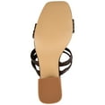 thumbnail image 4 of Journee Womens Natia Open Square Toe Block Heel Sandals, Widths Available, 4 of 10