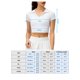 thumbnail image 2 of Camiseta corta deportiva para mujer, camisetas ajustadas de manga corta para entrenamiento Abanopi Azul/L, 2 of 7