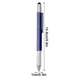thumbnail image 3 of Fiudx Bolígrafo Multifunción Metálico, 6 En 1, con Destornillador, Lápiz y Regla, Regalo Portátil para Hombres, Lápiz Capacitivo para Dispositivos Inteligentes, Herramienta Práctica para Ingenieros,, 3 of 6