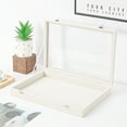 thumbnail image 6 of Coward Jewelry Organizer Box, Beige Velvet Blank Display Tray Case with Lid for Storage Necklaces Bracelets Rings Beads and Jewelry Accessories, 6 of 6