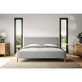 thumbnail image 4 of Omax Decor Liana Upholstered Platform King Bed in Gray Boucle Fabric, 4 of 9