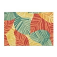 thumbnail image 5 of Ryvnso Tropical Leaf-n1 Bathroom Shaggy Rugs Toilet U Shape Mat Soft Contour Rug 20"x24", 5 of 9