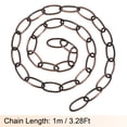 thumbnail image 2 of Unique Bargains 3mm Thick 1m Long Chain Connectors Pendant Light Fixture Chains Red Bronze 1 Set, 2 of 5