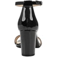 thumbnail image 3 of Bandolino Womens Armory Patent Ankle Strap Heels, 3 of 3