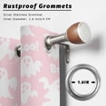 thumbnail image 2 of Outdoor Curtains for Patio Waterproof, Halloween Ghosts Outdoor Privacy Panels Grommet, Fall Horror Spooky Textured Pink Blackout Outside Curtains for Porch/Cabana/Pergola/Gazebo 54"x108", 1 Panel, 2 of 8